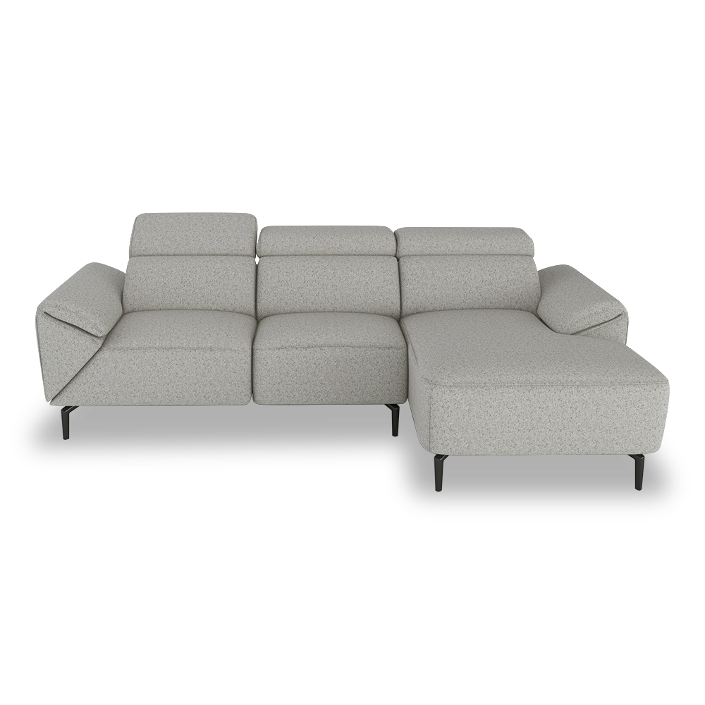 CITRON - Modular Fabric / Leather Sofa (L-shaped)