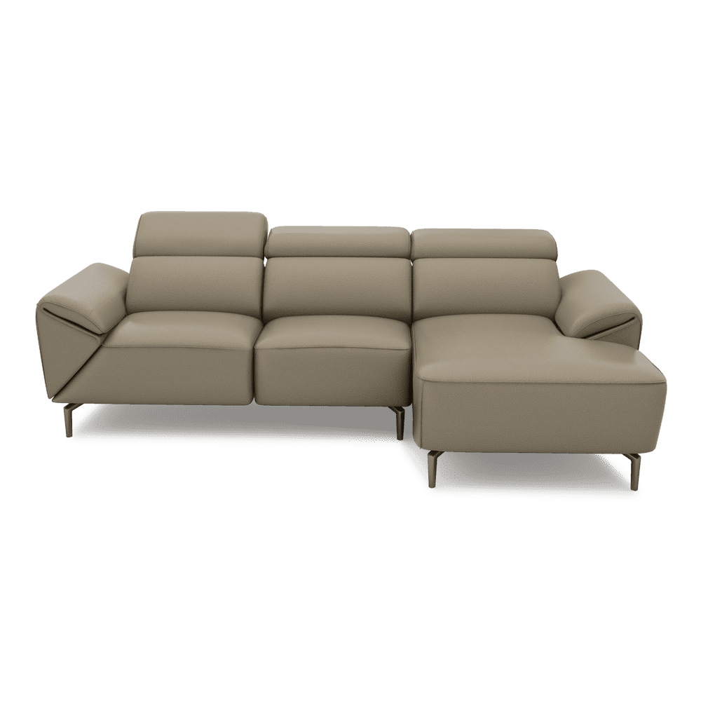CITRON - Modular Fabric / Leather Sofa (L-shaped)