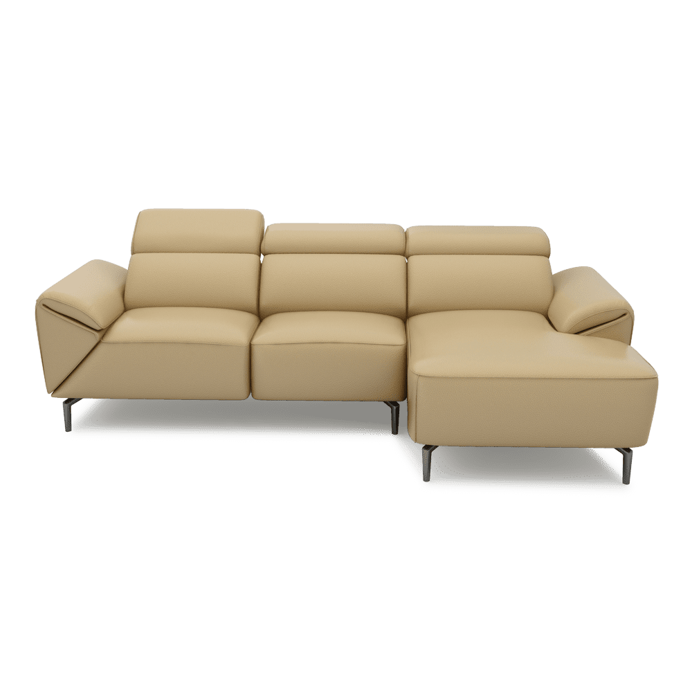 CITRON - Modular Fabric / Leather Sofa (L-shaped)