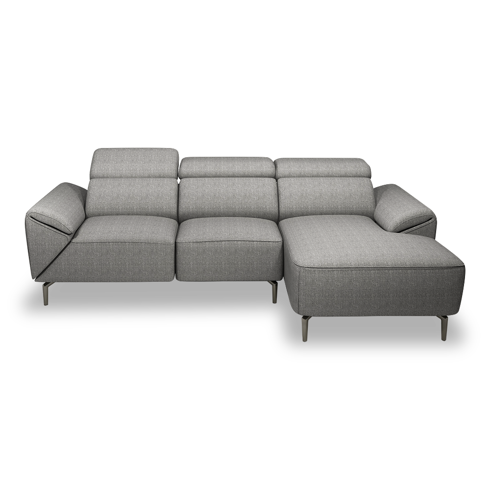 CITRON - Modular Fabric / Leather Sofa (L-shaped)