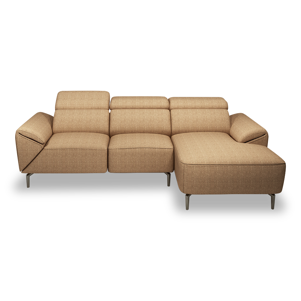 CITRON - Modular Fabric / Leather Sofa (L-shaped)