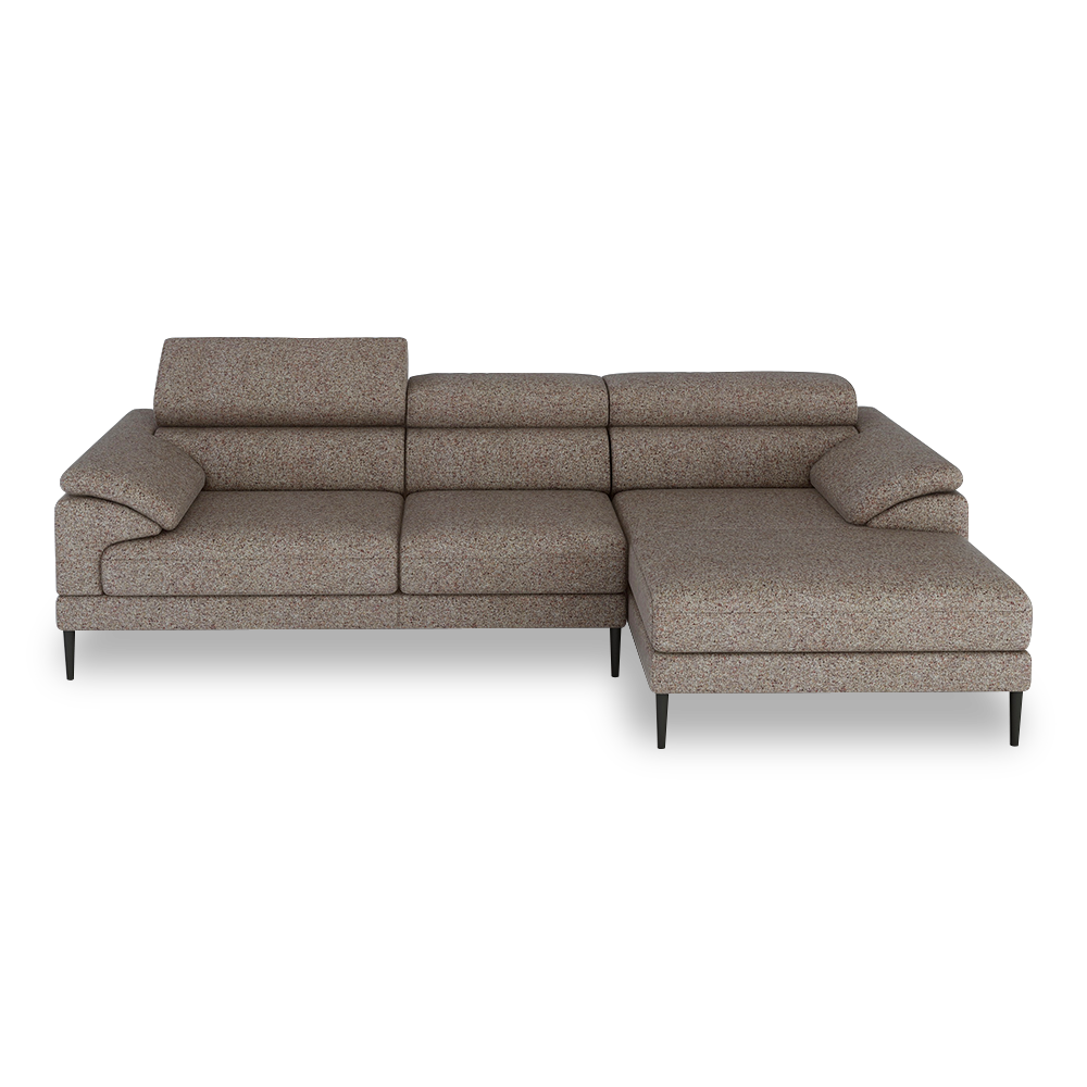 YELDON - Modular Fabric / Leather L-Shaped Sofa