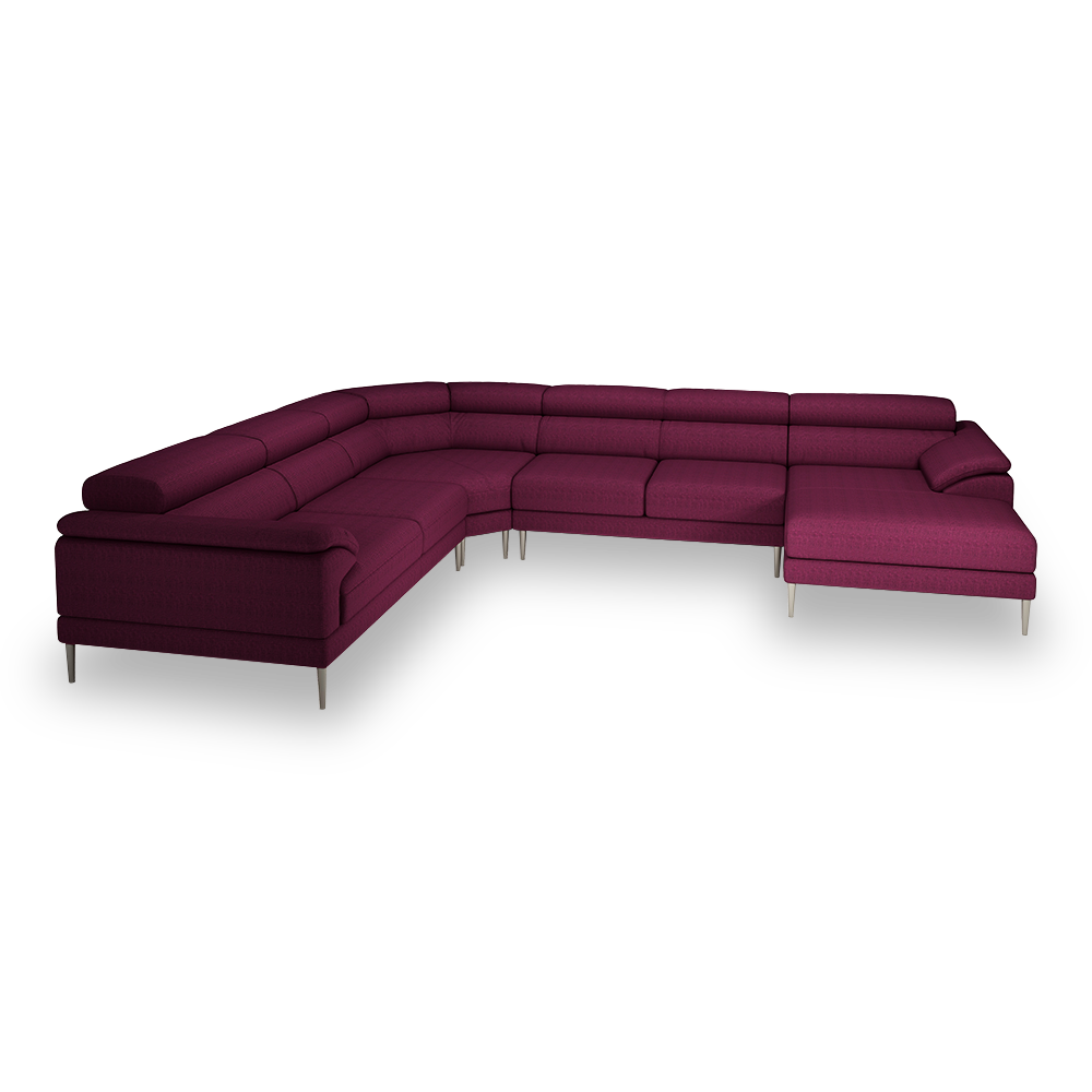 YELDON - Modular Fabric / Leather Corner Sofa
