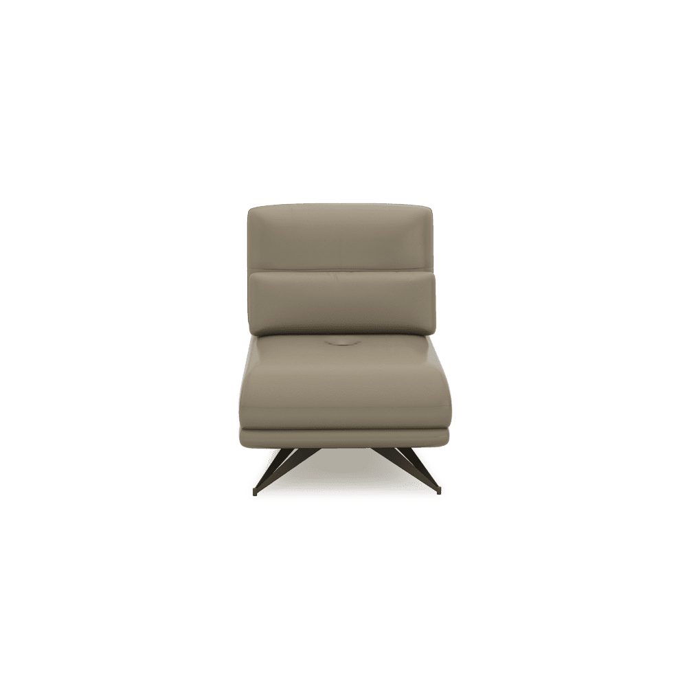 VILLA - Modular Push-Back Fabric / Leather Sofa (1-Seater)