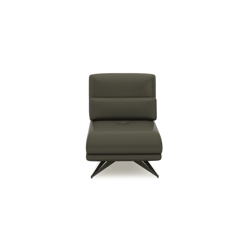 VILLA - Modular Push-Back Fabric / Leather Sofa (1-Seater)