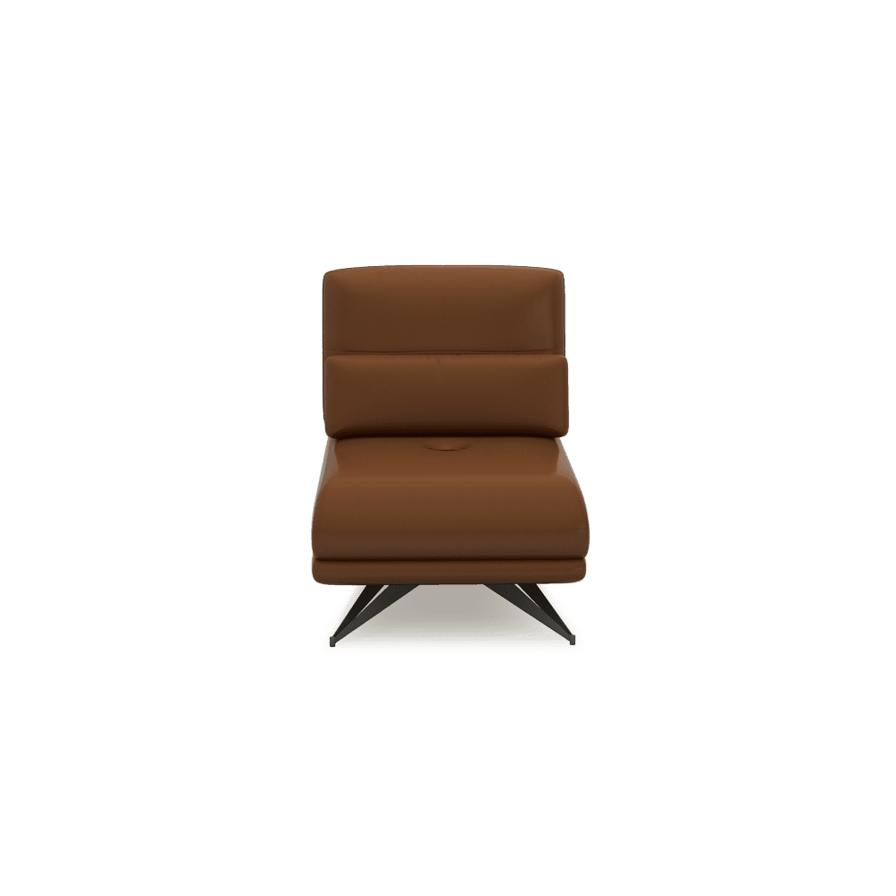 VILLA - Modular Push-Back Fabric / Leather Sofa (1-Seater)