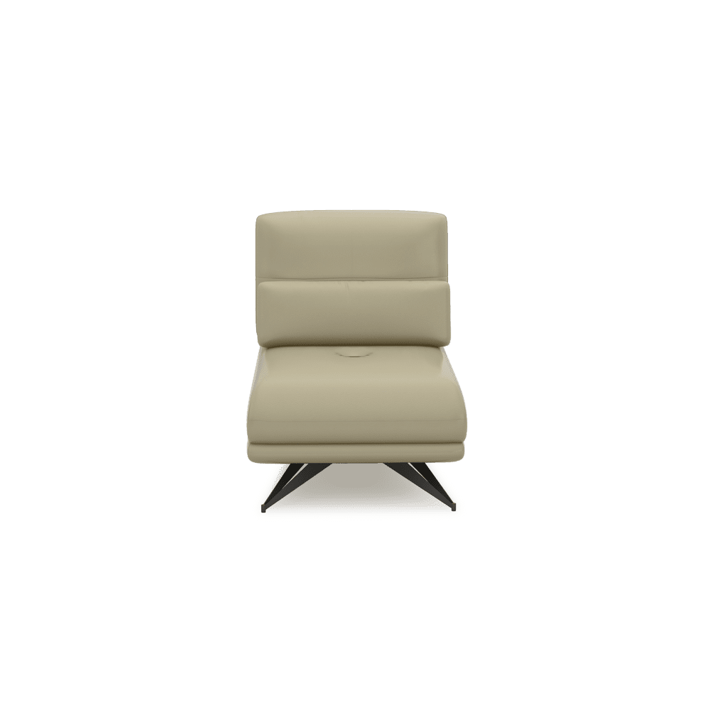 VILLA - Modular Push-Back Fabric / Leather Sofa (1-Seater)