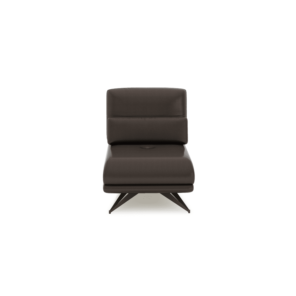 VILLA - Modular Push-Back Fabric / Leather Sofa (1-Seater)