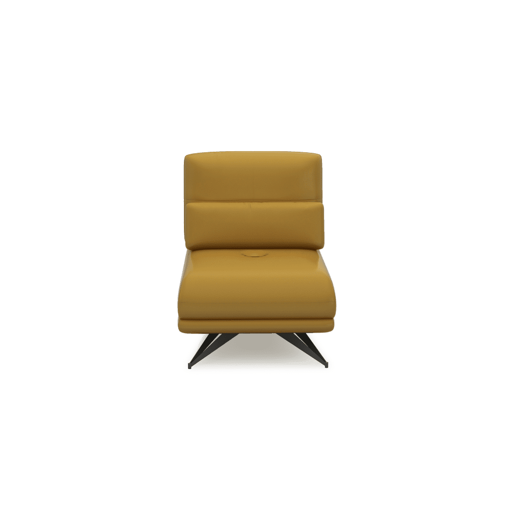 VILLA - Modular Push-Back Fabric / Leather Sofa (1-Seater)