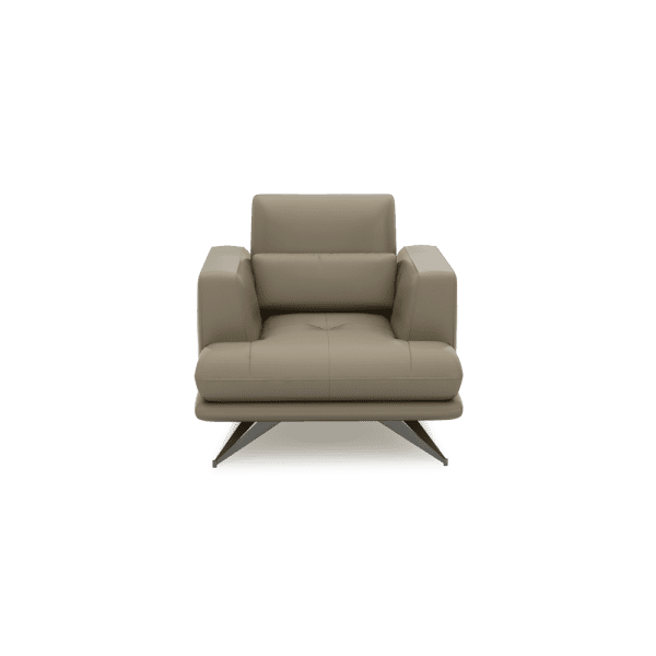VILLA - Modular Push-Back Fabric / Leather Sofa (1-Seater)