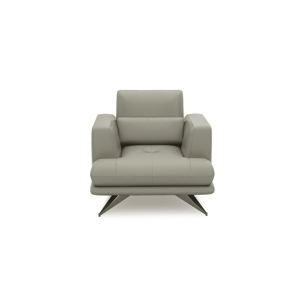 VILLA - Modular Push-Back Fabric / Leather Sofa (1-Seater)