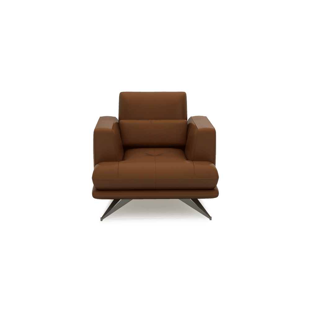 VILLA - Modular Push-Back Fabric / Leather Sofa (1-Seater)