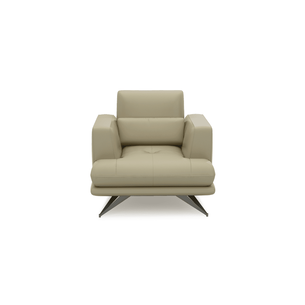 VILLA - Modular Push-Back Fabric / Leather Sofa (1-Seater)
