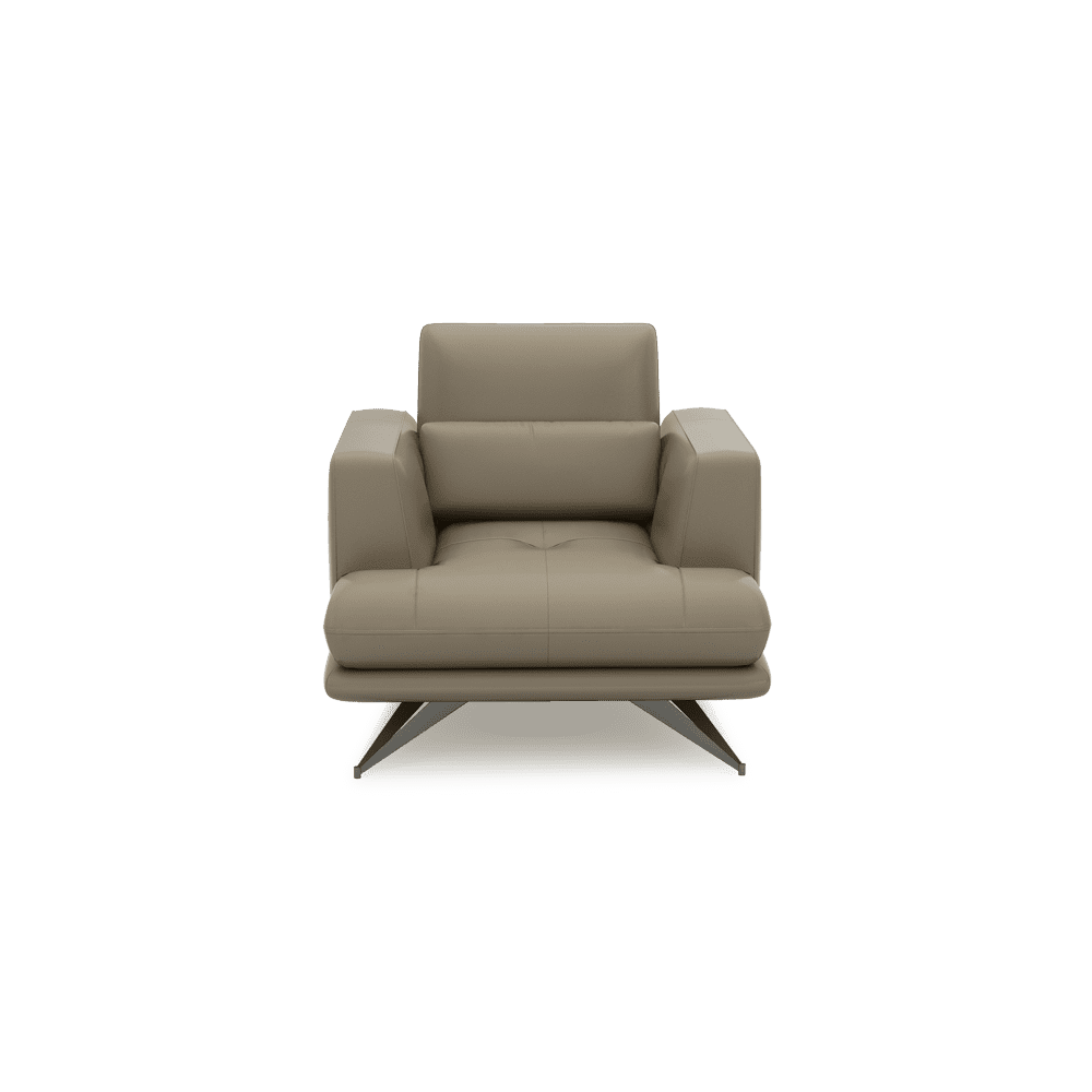 VILLA - Modular Push-Back Fabric / Leather Sofa (1-Seater)