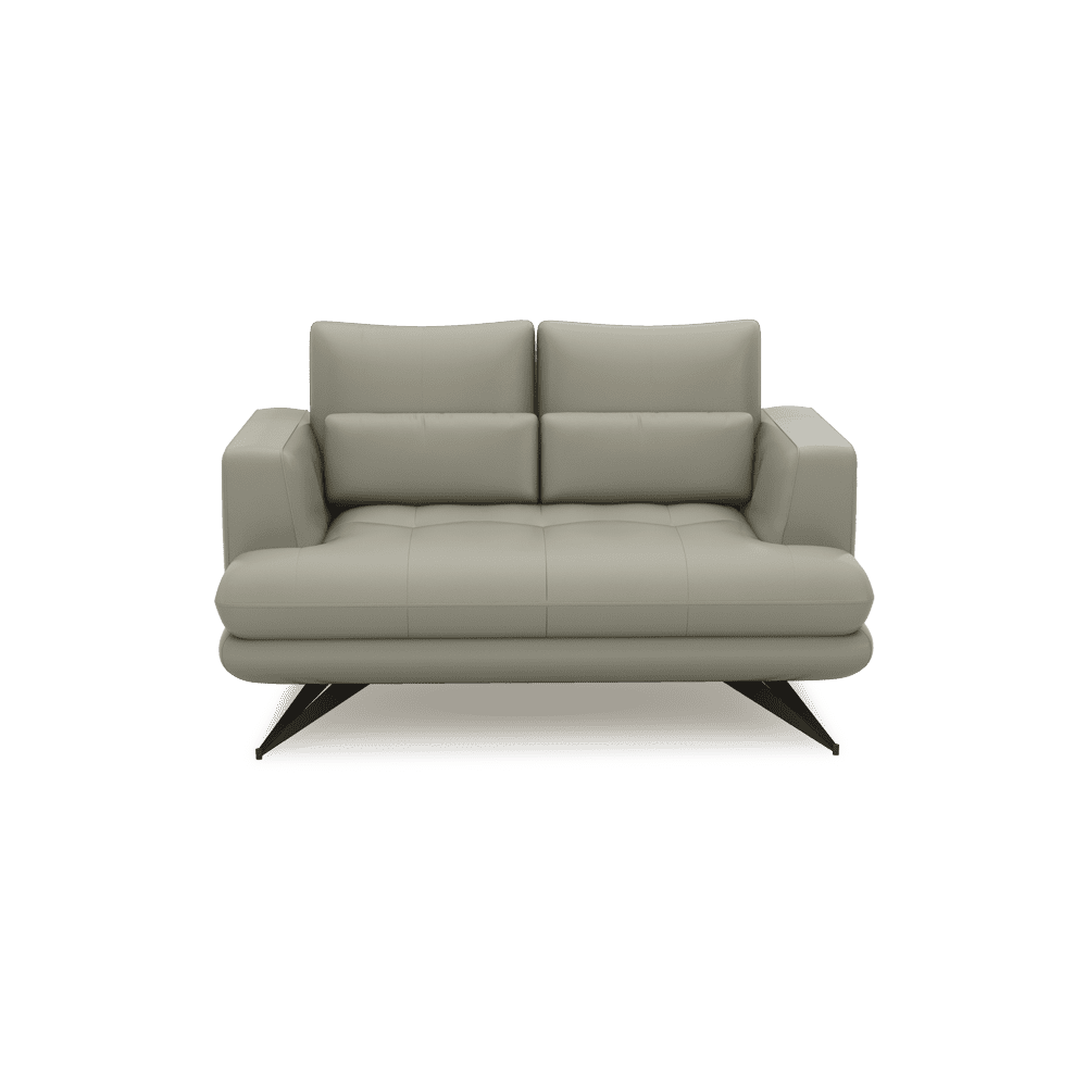VILLA - Modular Push-Back Fabric / Leather Sofa (2-Seater)