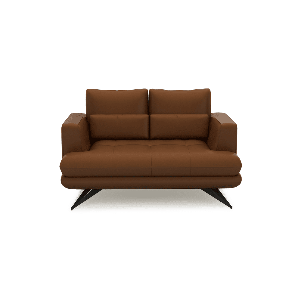 VILLA - Modular Push-Back Fabric / Leather Sofa (2-Seater)