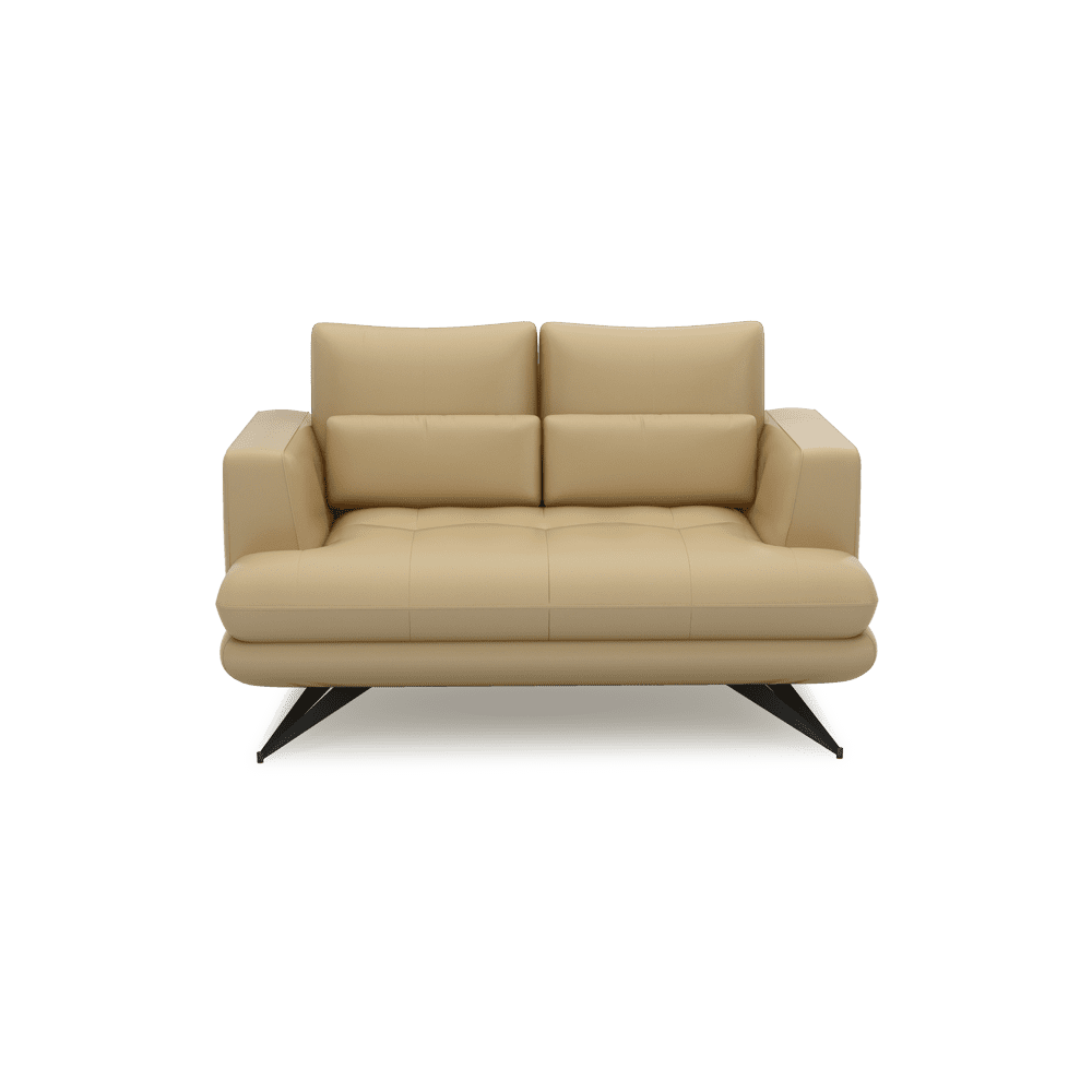 VILLA - Modular Push-Back Fabric / Leather Sofa (2-Seater)