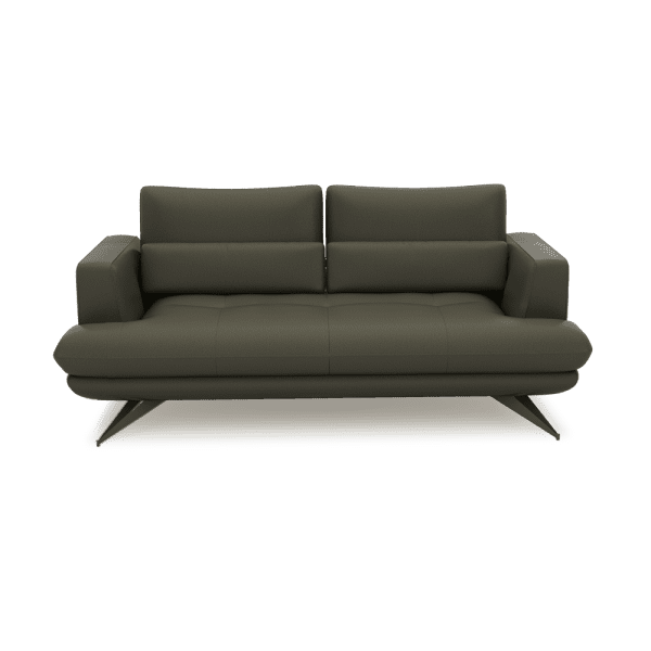 VILLA - Modular Push-Back Fabric / Leather Sofa (3-seater)