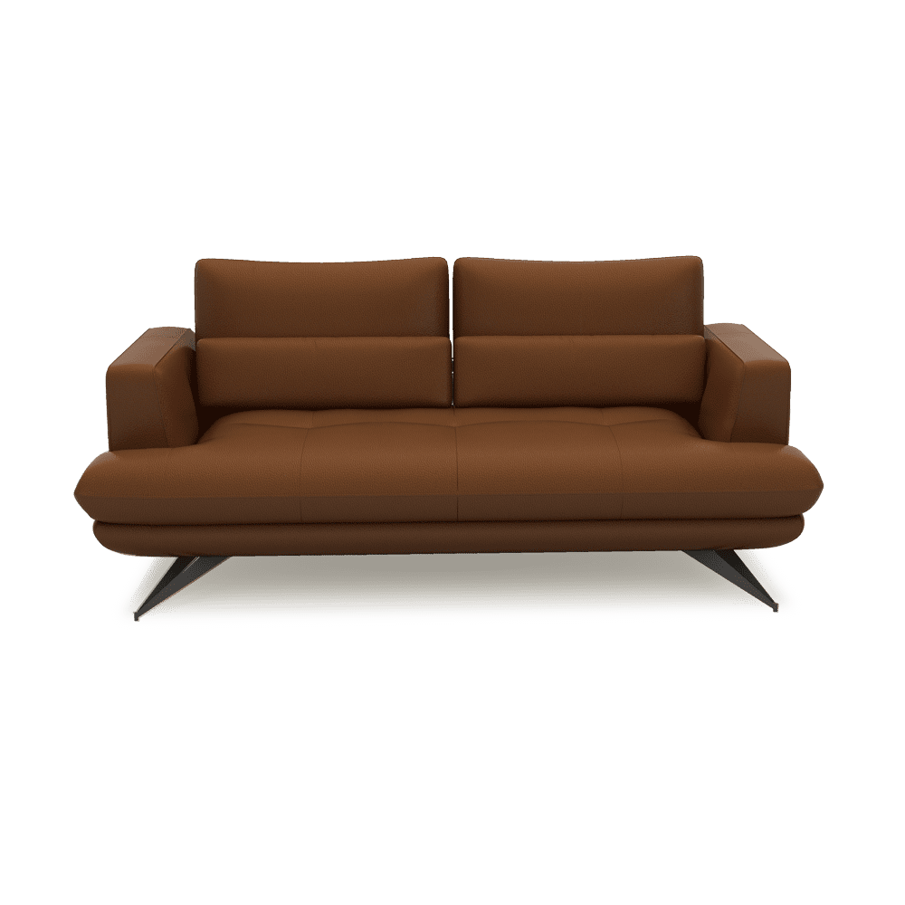 VILLA - Modular Push-Back Fabric / Leather Sofa (3-seater)