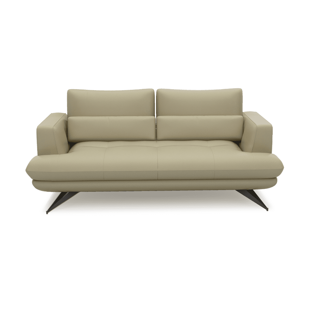 VILLA - Modular Push-Back Fabric / Leather Sofa (3-seater)