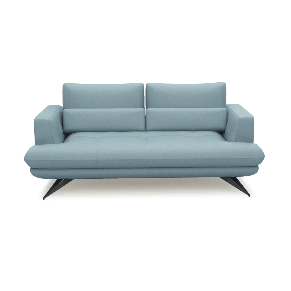 VILLA - Modular Push-Back Fabric / Leather Sofa (3-seater)