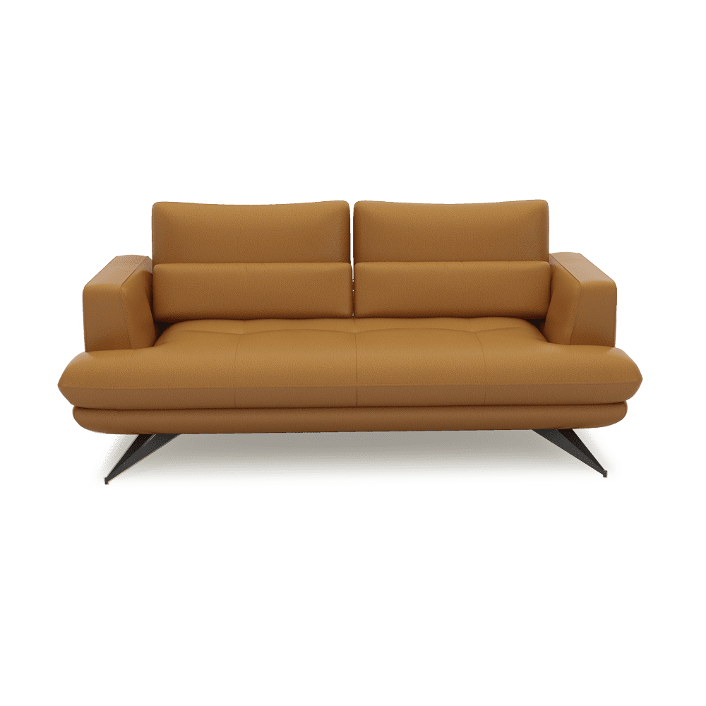 VILLA - Modular Push-Back Fabric / Leather Sofa (3-seater)