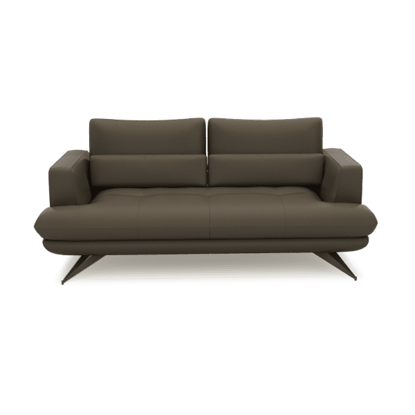 VILLA - Modular Push-Back Fabric / Leather Sofa (3-seater)