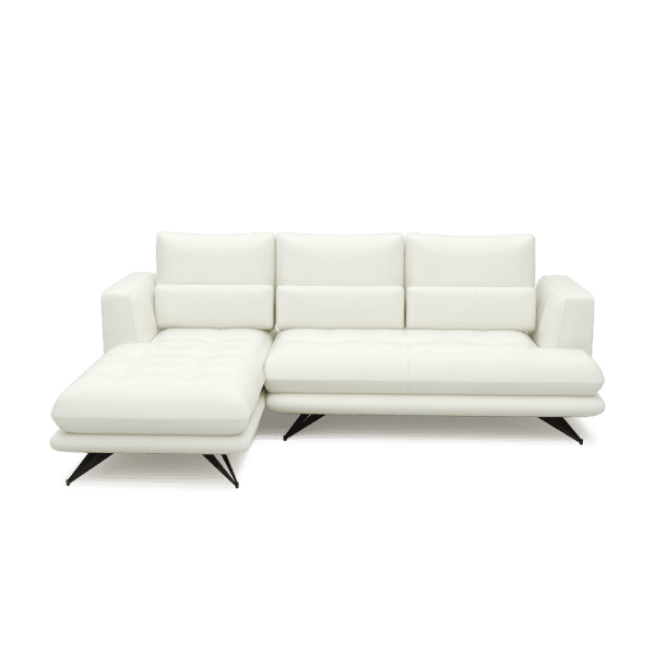 VILLA - Modular Push-Back Fabric / Leather Sofa (L-Shaped)