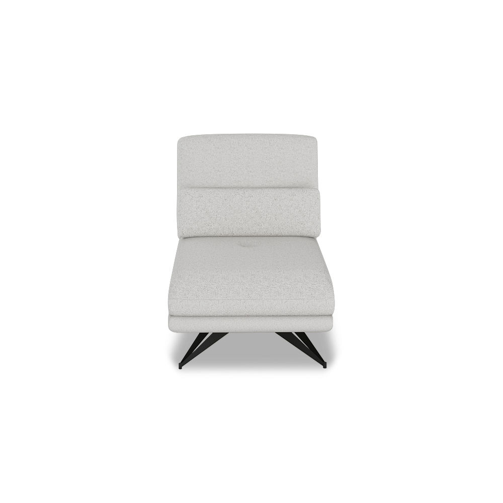 VILLA - Modular Push-Back Fabric / Leather Sofa (1-Seater)