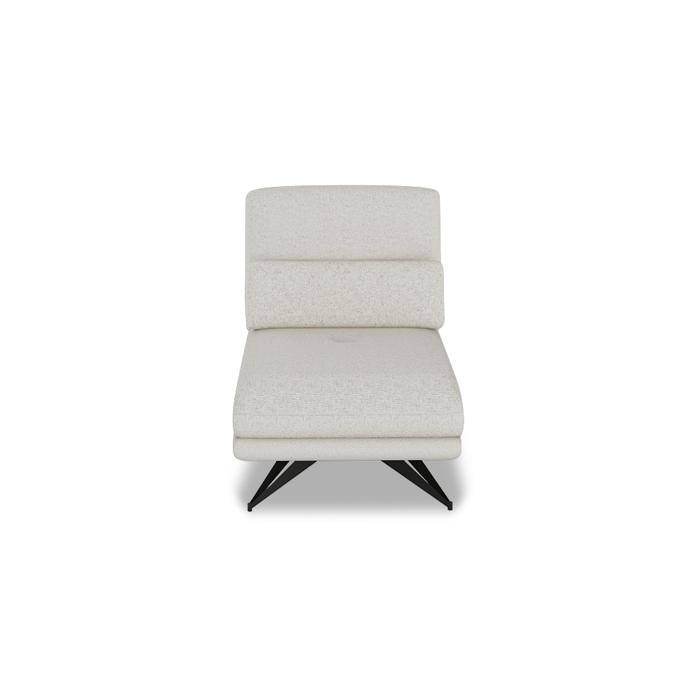 VILLA - Modular Push-Back Fabric / Leather Sofa (1-Seater)