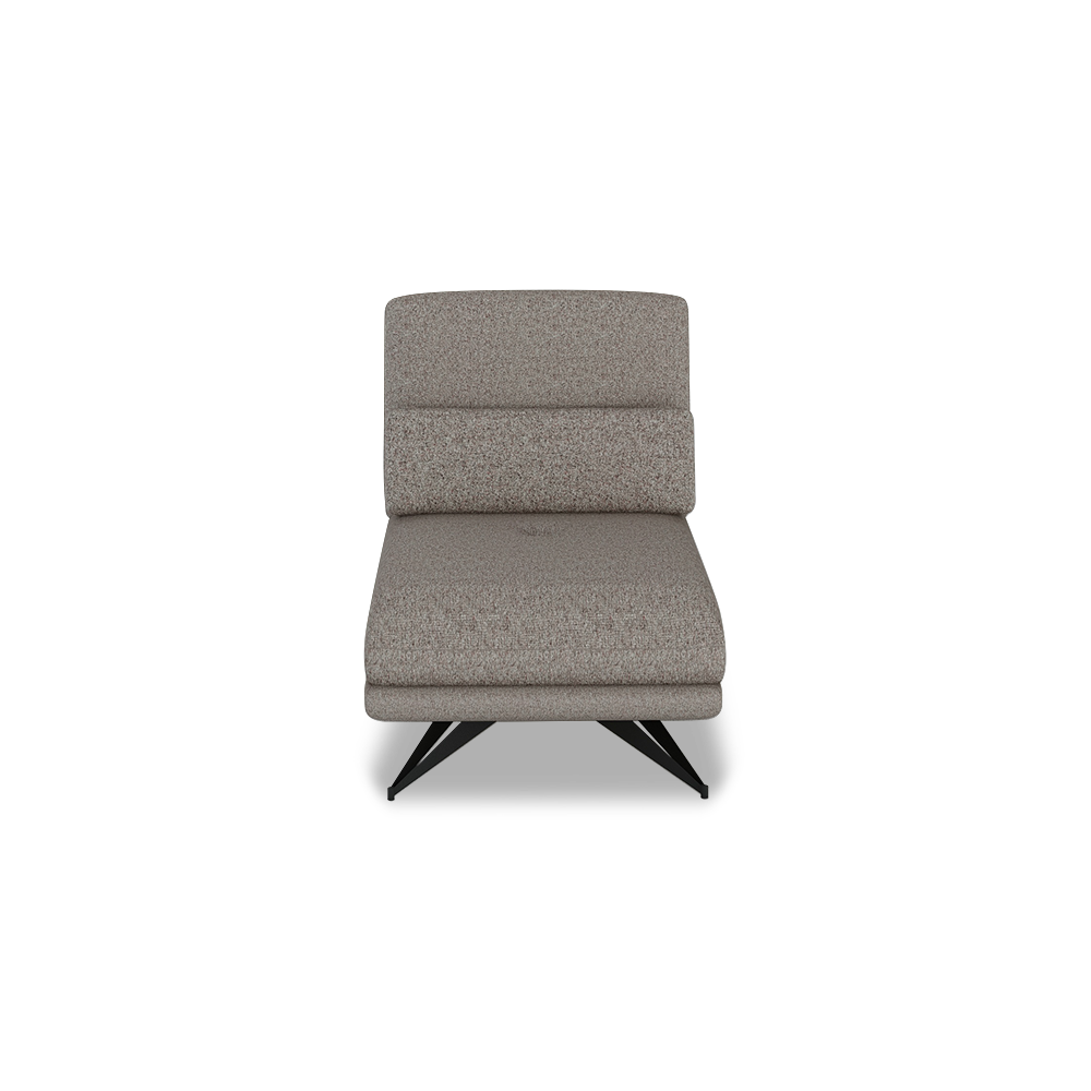 VILLA - Modular Push-Back Fabric / Leather Sofa (1-Seater)