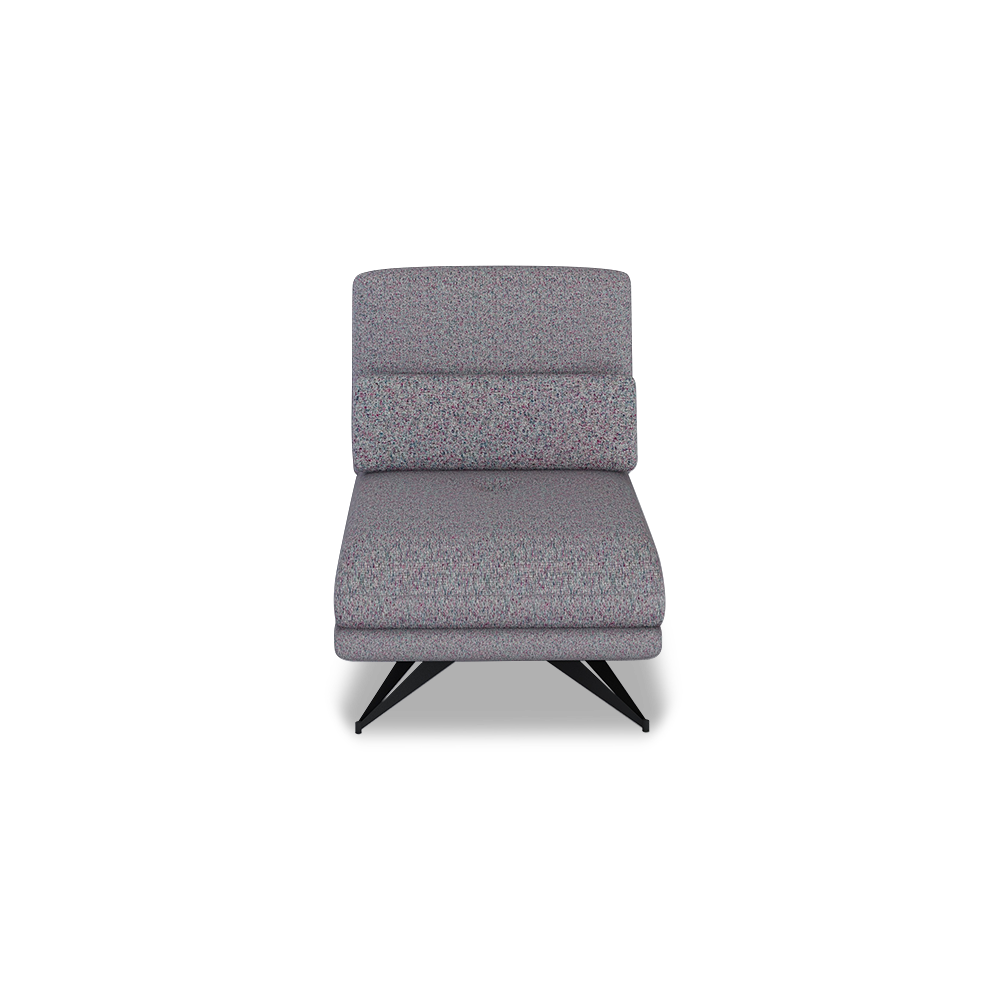VILLA - Modular Push-Back Fabric / Leather Sofa (1-Seater)