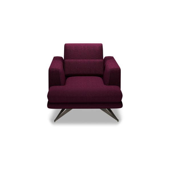 VILLA - Modular Push-Back Fabric / Leather Sofa (1-Seater)