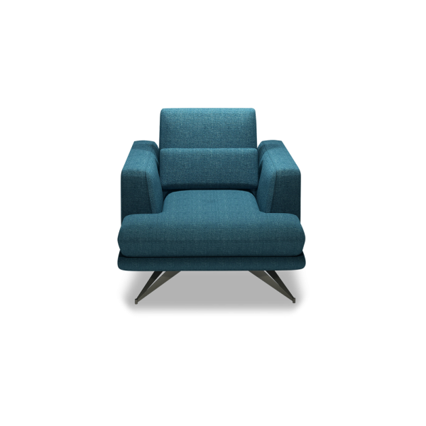 VILLA - Modular Push-Back Fabric / Leather Sofa (1-Seater)