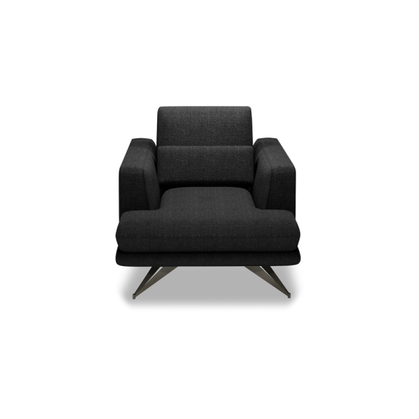VILLA - Modular Push-Back Fabric / Leather Sofa (1-Seater)
