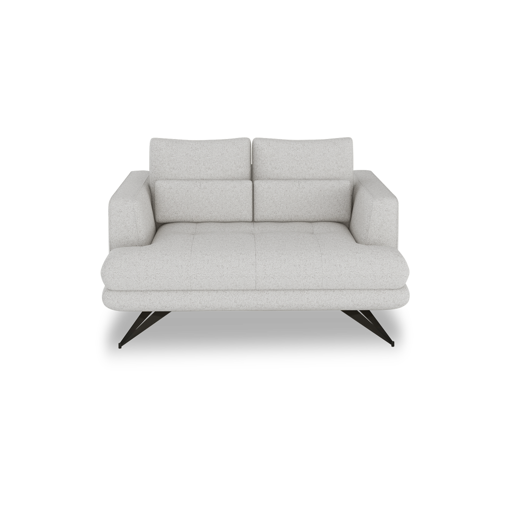 VILLA - Modular Push-Back Fabric / Leather Sofa (2-Seater)