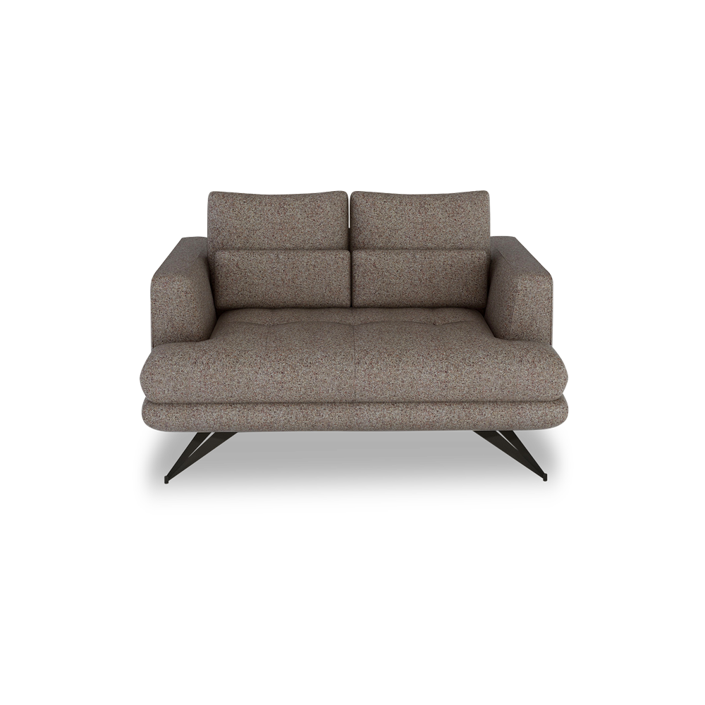 VILLA - Modular Push-Back Fabric / Leather Sofa (2-Seater)