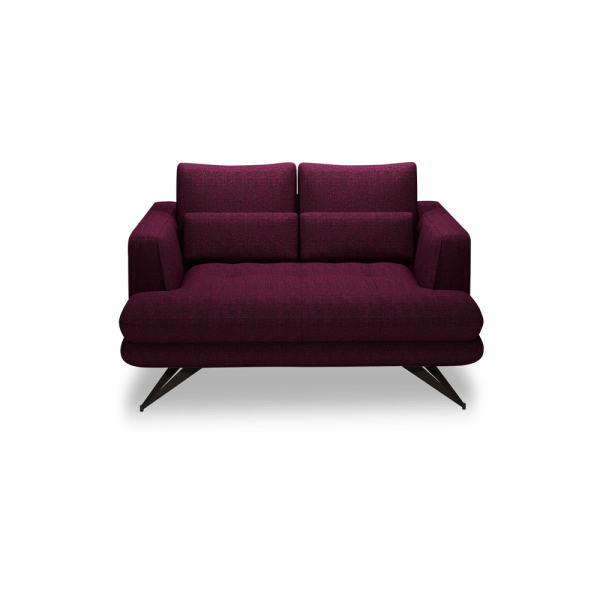 VILLA - Modular Push-Back Fabric / Leather Sofa (2-Seater)