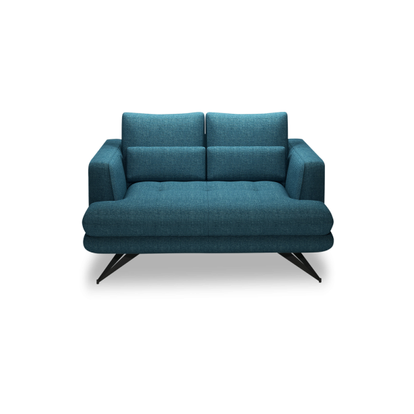 VILLA - Modular Push-Back Fabric / Leather Sofa (2-Seater)