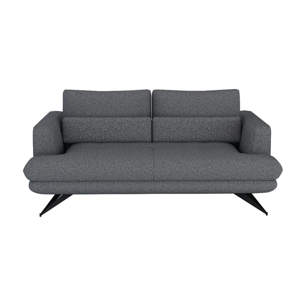 VILLA - Modular Push-Back Fabric / Leather Sofa (3-seater)