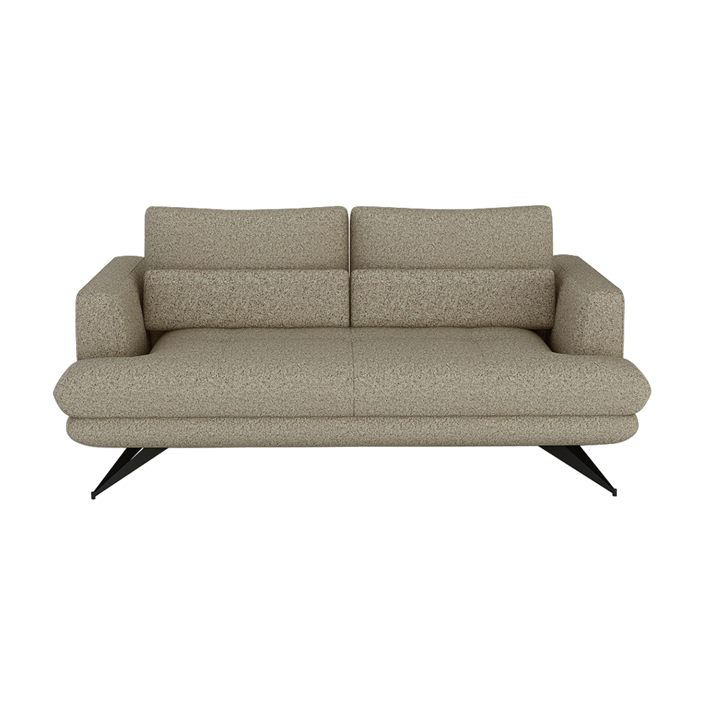 VILLA - Modular Push-Back Fabric / Leather Sofa (3-seater)