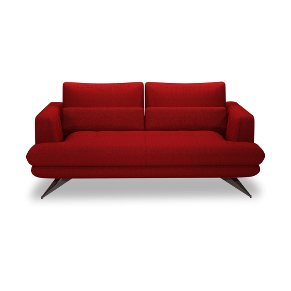 VILLA - Modular Push-Back Fabric / Leather Sofa (3-seater)