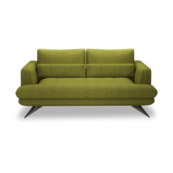 VILLA - Modular Push-Back Fabric / Leather Sofa (3-seater)