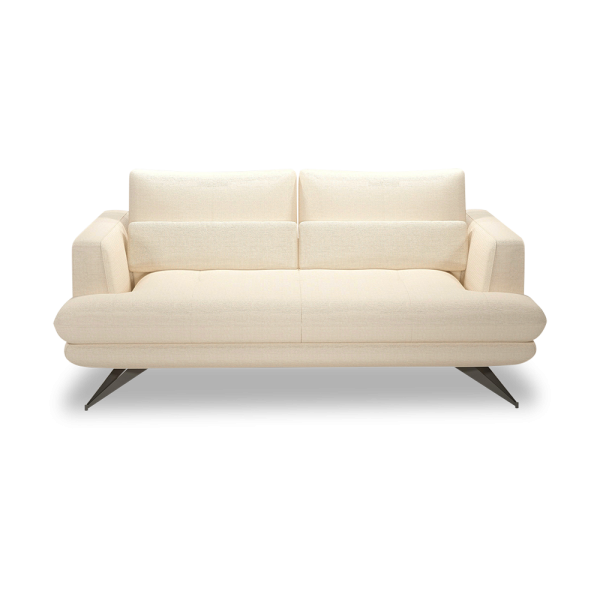 VILLA - Modular Push-Back Fabric / Leather Sofa (3-seater)