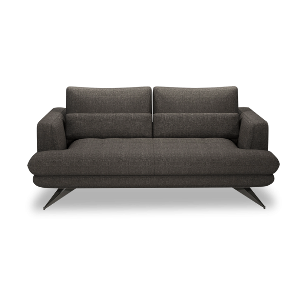 VILLA - Modular Push-Back Fabric / Leather Sofa (3-seater)