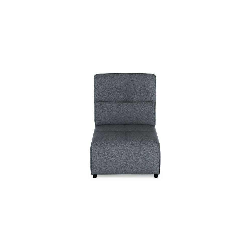 JERON – Modular Push Back Fabric Sofa with Storage Arm (1-seater No Arm)