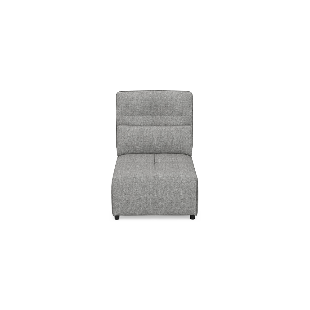 JERON – Modular Push Back Fabric Sofa with Storage Arm (1-seater No Arm)