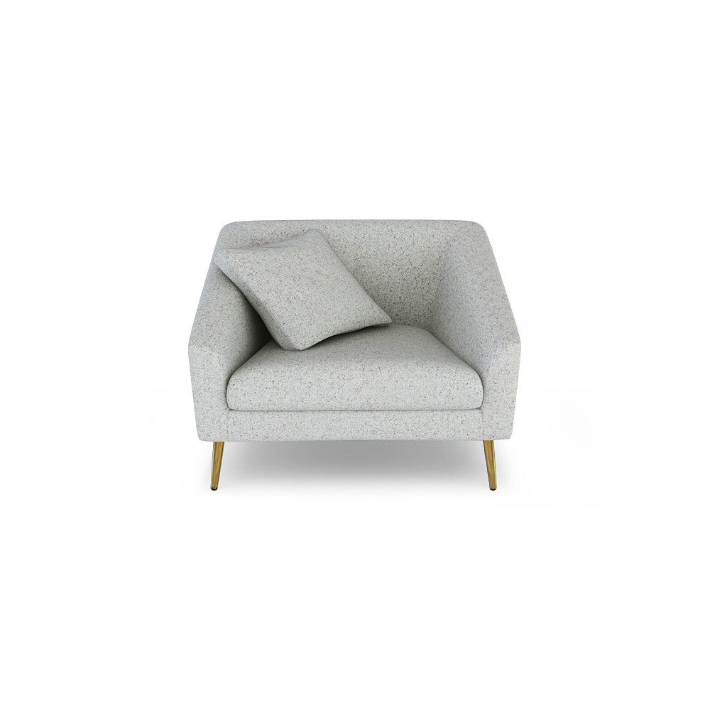 LORO - Low Back Fabric / Leather Sofa (1-seater)