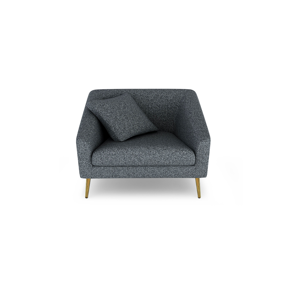 LORO - Low Back Fabric / Leather Sofa (1-seater)