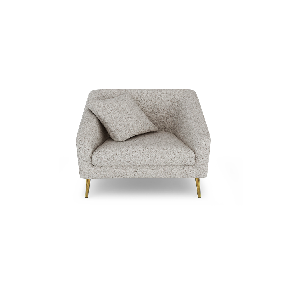 LORO - Low Back Fabric / Leather Sofa (1-seater)